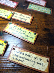 Lot of 46 Handmade Rustic Wine Wedding Favor Signs Guest Gifts Engagement Decor