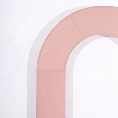 8ft DUSTY ROSE Fitted Spandex Open Arch Double Sided Backdrop STAND COVER Party