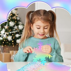 24 Sheets Holographic Cardstock 8.5 x 11, 250gsm/92lb Metallic Cardstock…