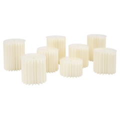 8 Pcs Foldable Paper Column Display Stands, Round Cylinder Wedding Flower Stands