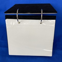 Malden Photo Album Silver Tone 4×6 Wedding Flip Display ~ With This Ring
