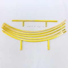 Circle Gold-Plated Shiny Wrought Iron Round Flower Stand Wedding Arch Props Deco