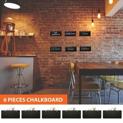 Chalkboard Hanging Signs Erasable Wood Rectangle Small Vintage Rustic Blackbo…