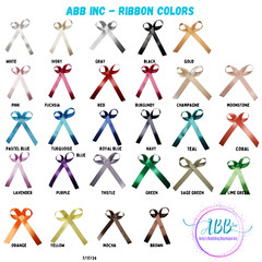 Personalized Ribbon Bow Wedding Favor Baby Shower Birthday Bridal 25 Quinceanera