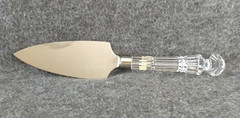 Waterford Crystal Wedding Cake Server 11″ Serrated Edge Logo Sticker Ireland