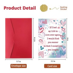Romantic Anniversary Card & Gifts for Men, Women, Couples, Boyfriend or Girlf…