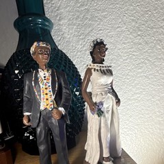Vintage African American Wedding Cake Topper K’s Collection Style Afrocentric