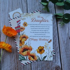 Birthday Card for Daughter, Happy Birthday Wishes for Daughter Greeting Card …