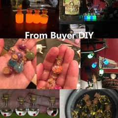 20PCS 2ml Mini Glass Bottles with Cork Stoppers, Tiny Vials for DIY Crafts Gifts