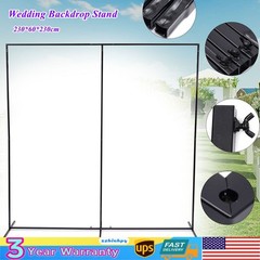 90.55*23.62*90.55in Free Standing Wedding Backdrop Stand Iron Rectangular Stand