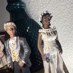 Vintage African American Wedding Cake Topper K’s Collection Style Afrocentric