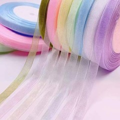 12mm Organza Ribbon 45m Roll Diy Gift Wrapping Wedding Party Craft Ribbon