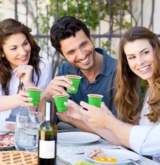100 Pack 2 oz Green Plastic Shot Cups Disposable Shot Glasses green shot cups