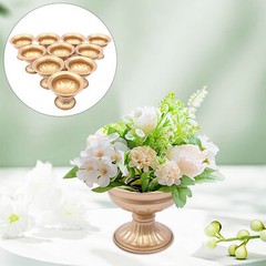 10 Pcs Gold Flower Trumpet Vases Wedding Party Tabletop Centerpieces Stand NEW