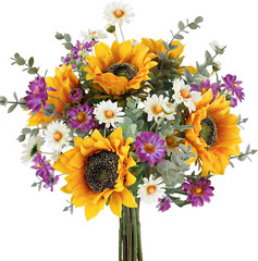 Artificial Sunflower Bouquet for Bridal Centerpieces Wedding Party Table Decor