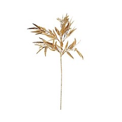 Gold 2 Metallic 33″ Artificial Bamboo Leaves Branches Faux Foliage Stems Events