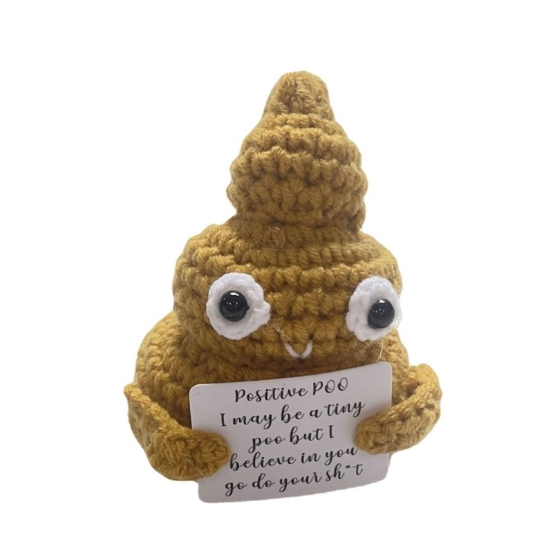 Cute Handmade Poo Crochet Toy Perfect Outdoor Traveling Camping Hiking