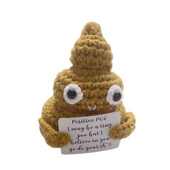 Cute Handmade Poo Crochet Toy Perfect Outdoor Traveling Camping Hiking
