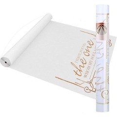 White Wedding Aisle Runner Non-Woven Easy Setup Durable Outdoor Indoor New