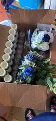 Navy Blue Wedding/Celebration Rustic/Glam Decorations- Used
