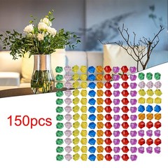 Decorative Glass Pebbles Stone Beads Vase Nugget Wedding Home Ornament New Uk