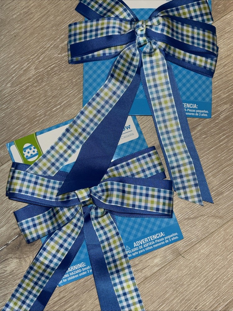 2 Pack Checkered Blue , White & Lime