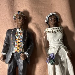 Vintage African American Wedding Cake Topper K’s Collection Style Afrocentric