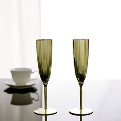 Gold Premium Metallic Plastic 5 oz Champagne Flutes Disposable Party Wedding