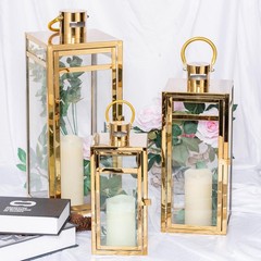 12.5-Inch tall Metal Lantern Candle Holder Party Home Wedding Centerpieces Sale