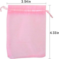 50pcs Vibrant Organza Bags Set | 3.54»x4.33» Satin Pouches for Elegant Gifts