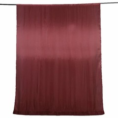 8×10 ft BURGUNDY Satin CURTAIN Wedding Photography Backdrop Panel Party