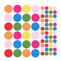 150Pcs Wooden Discs for Crafts Colorful Wood Counting Chips for Kids Learning