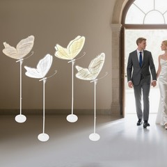 LED Ambient Light Wedding Decoration Light 60*146-178cm Butterfly Floor Lamp