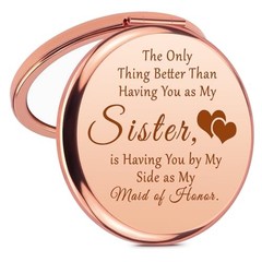 Bridesmaid Gifts for Wedding Day Compact Mirror Bridesmaid Gifts for Women