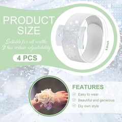 Luxury Slaplet Wrist Corsage Kit – Includes Bracelets, Pins & Floral Supplies