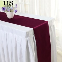 Satin Table Runner Wedding Party Banquet Tablecloth Party Decoration 12”×108”