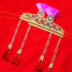 Traditional Maharashtrian Mundavalya With Basing Combo for Bride & Groom