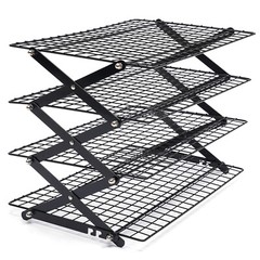 4-Tier Baking Cookie Cake Display Rack Cooling Shelf Gourmet Food Storage Holder