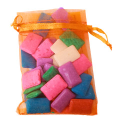Orange Drawstring Organza Gift Bags Wedding Party Favor Pouches 20/50/100