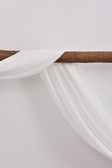 2 Panels Ivory Wedding Arch Drapery 6 Yards Long and 30» Wide Sheer Chiffon …