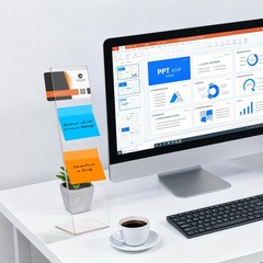 4 Pcs Multifunction Computer Monitor Memo Board, Clear Acrylic