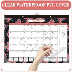 Lateefah Desk Calendar 2025, Large 12» x 17» Desk Calendar 2025-2026, 18 Mo…