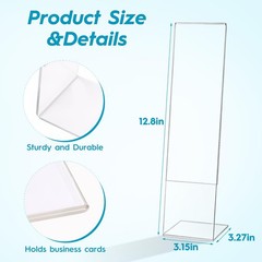 4 Pcs Multifunction Computer Monitor Memo Board, Clear Acrylic
