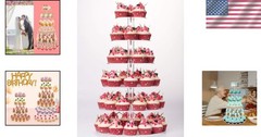 Large 6 Tier Cupcake Stand – Acrylic Pastry Display