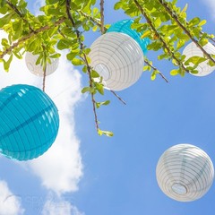5 pcs 10″ inch Chinese Paper Lantern – Apple Green – Wedding Party Event ka