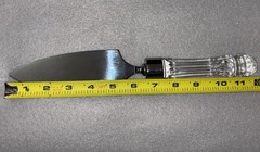 Waterford Crystal Wedding Cake Pie Server 12″ Serrated Steel Blade