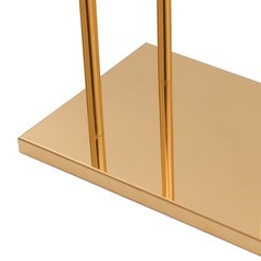 2pcs Crystal Flower Stand Rectangular Wedding Gold Centerpieces Stand 90*70cm