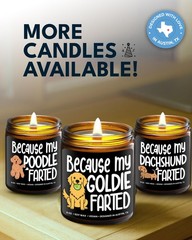 Rosa Vila Funny Goldie Candle Golden Retriever Gifts For Women And Men Unique