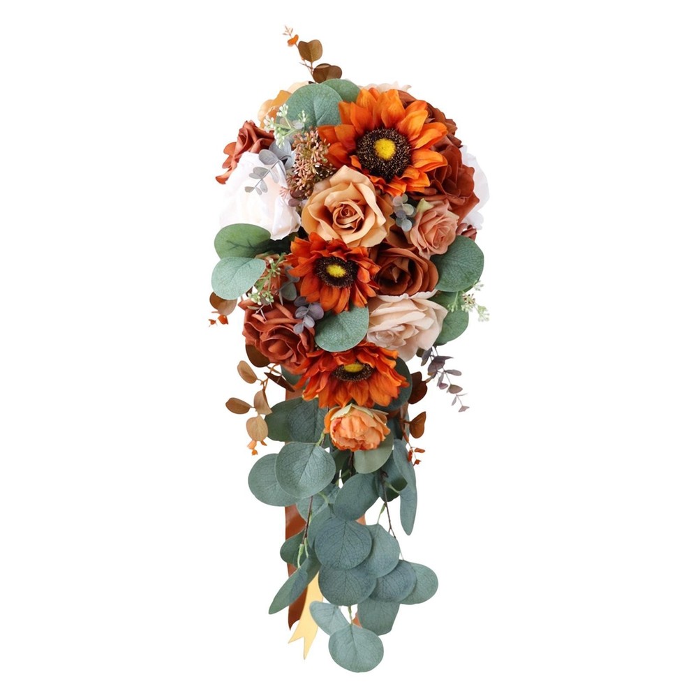 Artificial Waterfall Bridal Bouquet Wedding Decoration Simulated Photography