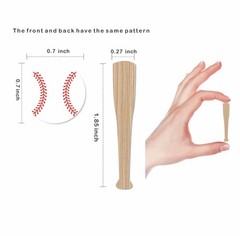 200Pcs-Baseball Table Confetti, Baseball Bat Confetti,Baseball Party Decorati…
